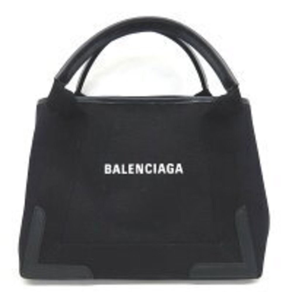 Balenciaga Canvas Tote Bag Clutch Cabas Black